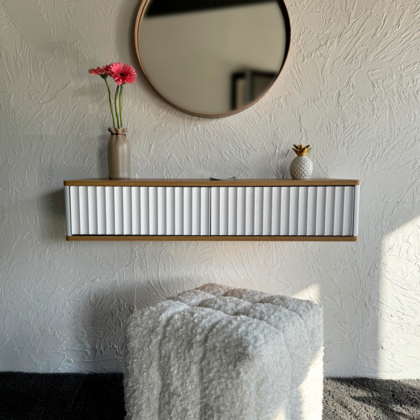 Изображение товара Тумба Shtabe Royal 5010 эко (белый-дуб кантри золотой)