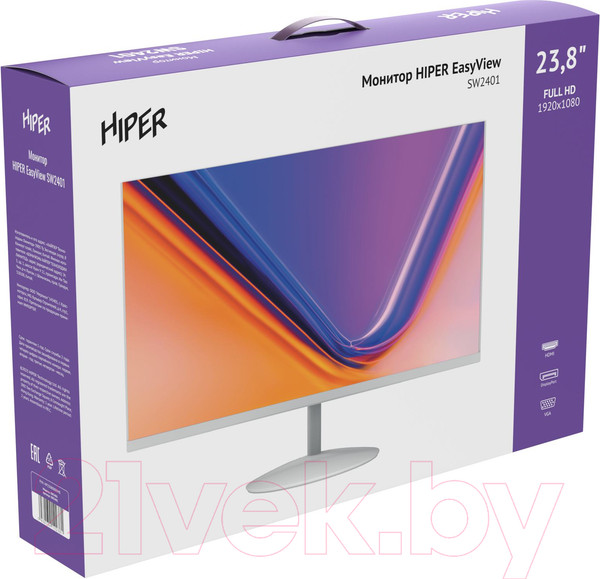 Изображение товара Монитор HIPER EasyView SW2401 (белый)