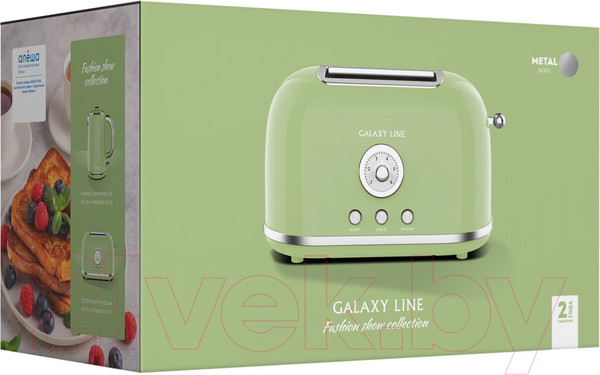 Изображение товара Тостер Galaxy Line GL 2911 (райская олива)