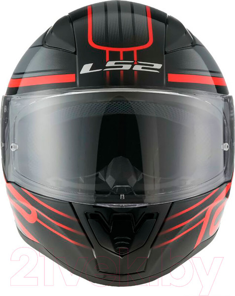 Изображение товара Мотошлем LS2 FF353 Rapid 2 Circuit (XXL, черный/красный)