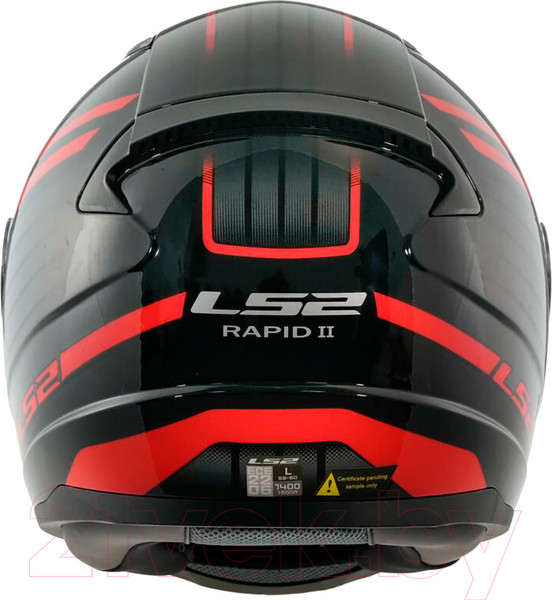Изображение товара Мотошлем LS2 FF353 Rapid 2 Circuit (XXL, черный/красный)
