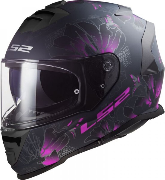 Изображение товара Мотошлем LS2 Ff800 Storm II Burst (L, черный матовый/розовый)