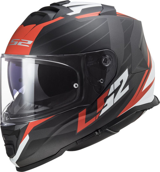 Изображение товара Мотошлем LS2 FF800 Storm II Nerve (XXL, черный матовый/красный)
