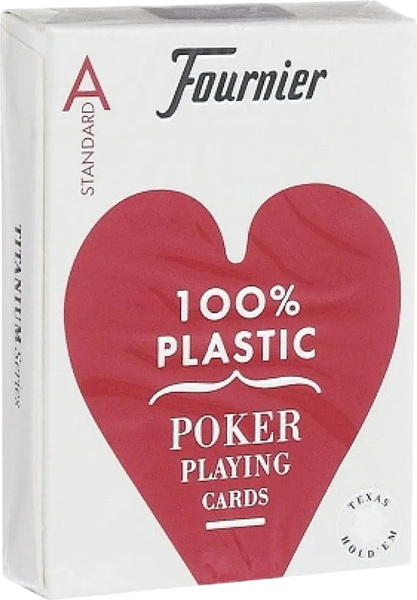 Изображение товара Игральные карты Fournier No. 2800 jumbo index / 1028935-r (красный)