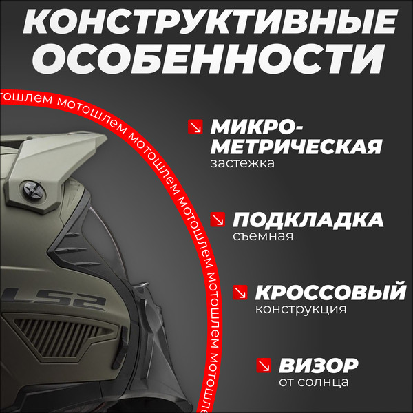 Изображение товара Мотошлем LS2 OF606 Drifter Solid (S, песочный матовый)