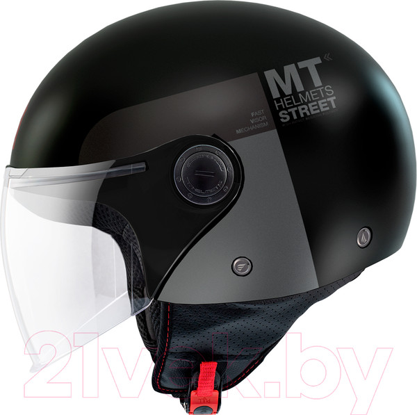 Изображение товара Мотошлем MT Helmets Street S Inboard (S, матовый черный)