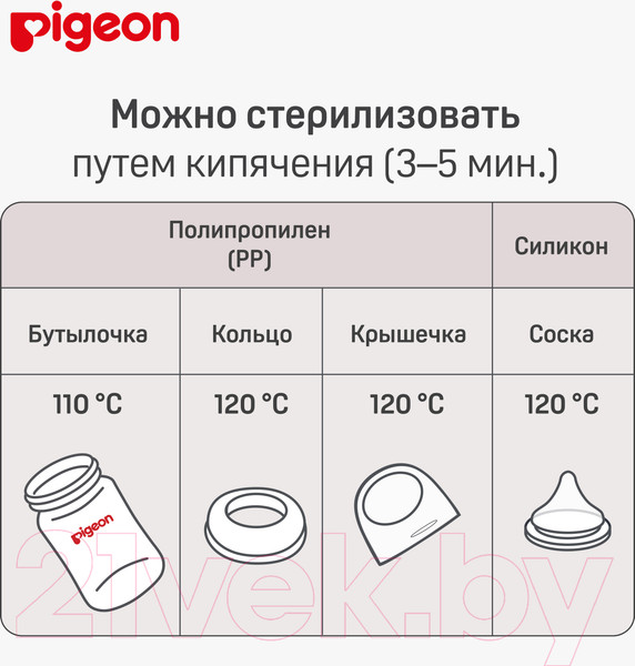 Изображение товара Бутылочка для кормления Pigeon 80272 (160мл)