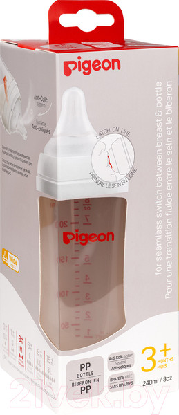 Изображение товара Бутылочка для кормления Pigeon 80273 (240мл)