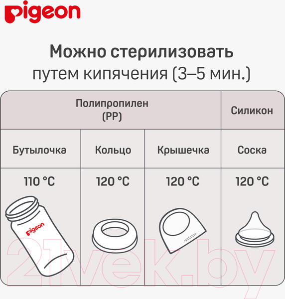 Изображение товара Бутылочка для кормления Pigeon 80273 (240мл)