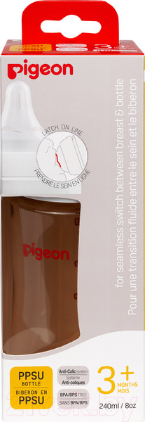 Изображение товара Бутылочка для кормления Pigeon 80278 (240мл)