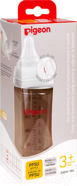Изображение товара Бутылочка для кормления Pigeon 80278 (240мл)
