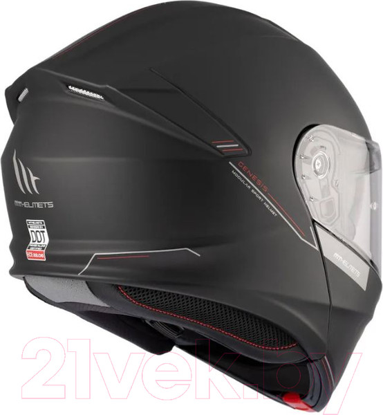 Изображение товара Мотошлем MT Helmets Genesis SV Solid A1 (L, матовый черный)