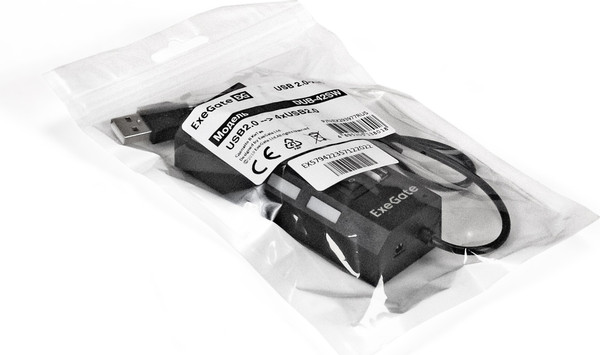 Изображение товара USB-хаб ExeGate DUB-42SW / EX293977RUS (черный)