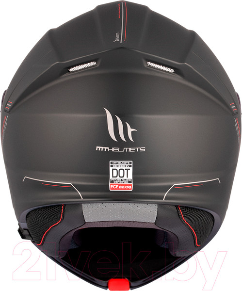 Изображение товара Мотошлем MT Helmets Genesis SV Solid A1 (XL, матовый черный)