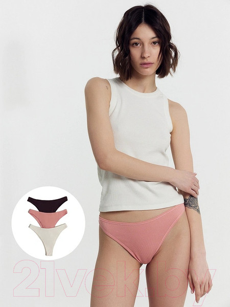 Изображение товара Комплект женских трусов Mark Formelle 412448-3 (р.94, роза)