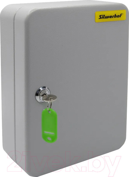 Изображение товара Ключница металлическая Silwerhof На 48 ключей 250х180х80мм (серый металл)