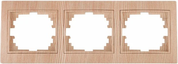 Изображение товара Рамка для выключателей и розеток INTRO Plano 1-503-11 / Б0030101 (сосна)