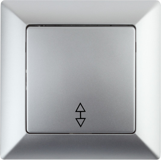 Изображение товара Выключатель INTRO Solo 4-103-03 / Б0053579 (алюминий)