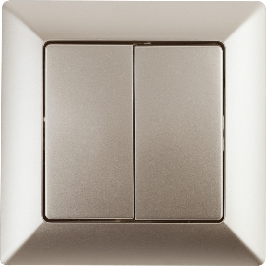 Изображение товара Выключатель INTRO Solo 4-104-04 / Б0053588 (шампань)