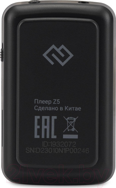 Изображение товара MP3-плеер Digma Z5 BT 16Gb / Z5B (черный)