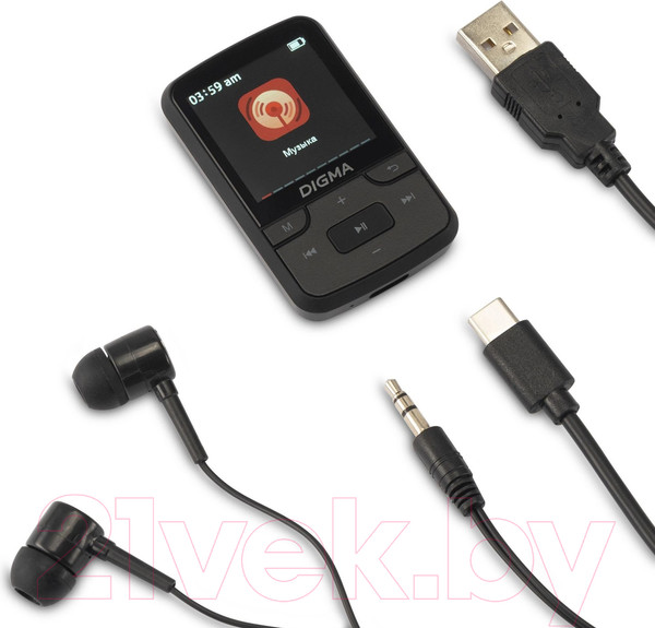 Изображение товара MP3-плеер Digma Z5 BT 16Gb / Z5B (черный)