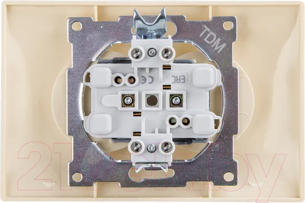 Изображение товара Розетка TDM Лама SQ1815-0124 (слоновая кость)