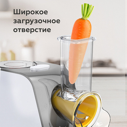 Изображение товара Овощерезка электрическая BQ CH1010 (белый/серый)
