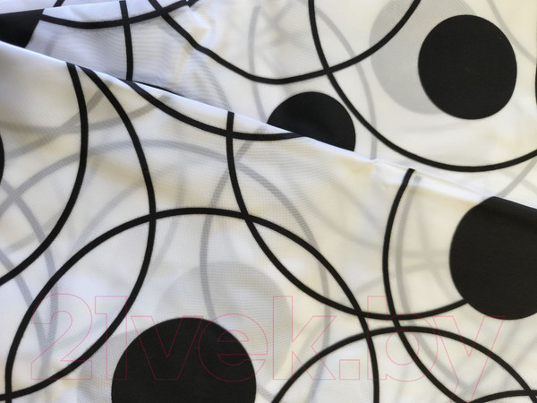 Изображение товара Шторка-занавеска для ванны Miranda Wheels Black