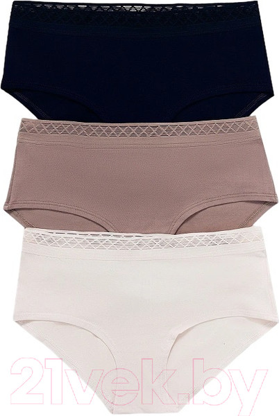 Изображение товара Комплект женских трусов Mark Formelle 412407-3 (р.94, черный кварц)