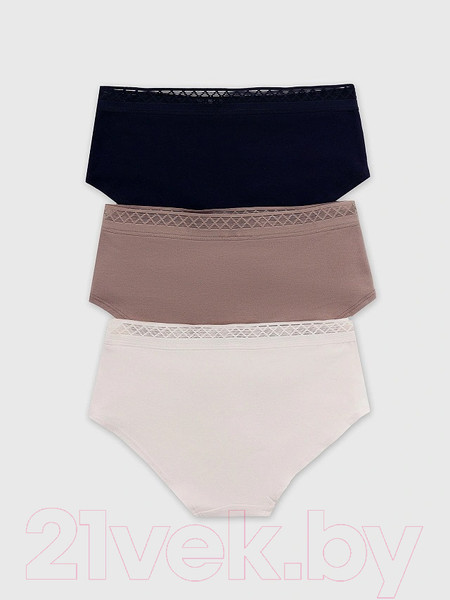 Изображение товара Комплект женских трусов Mark Formelle 412407-3 (р.94, черный кварц)
