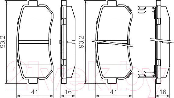 Изображение товара Тормозные колодки Bosch 0986494140