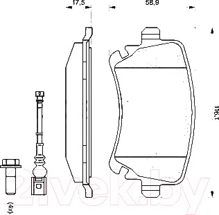 Изображение товара Тормозные колодки Bosch 0986494108