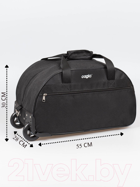 Изображение товара Сумка дорожная Cagia На колесиках с выдвижной ручкой 109101