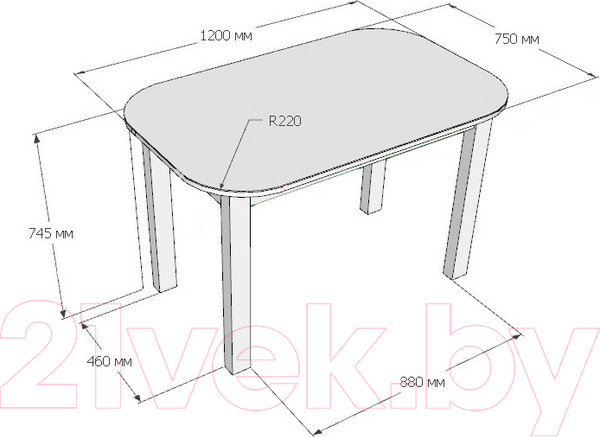 Изображение товара Обеденный стол Senira P-02.06/01-7187 (венге)