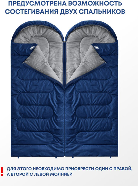 Изображение товара Спальный мешок RSP Outdoor Sleep 150 / SB-SLE-150-B-L (синий)