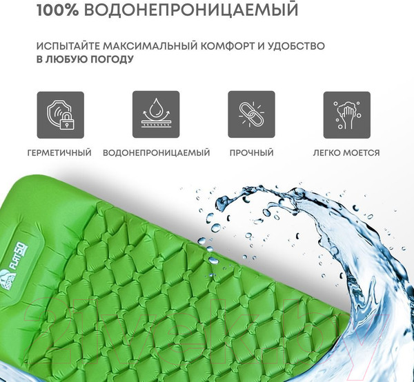 Изображение товара Туристический коврик RSP Outdoor Flat 50 / M-FLA-50-GN (светло-зеленый)