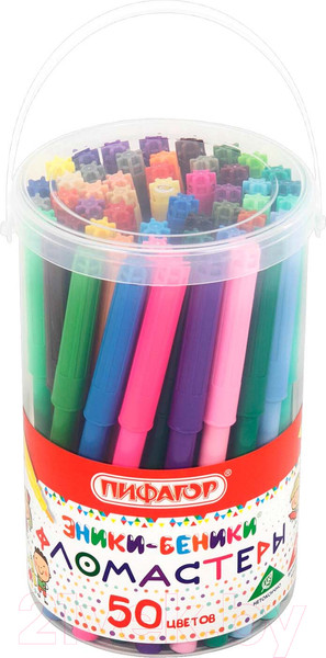 Изображение товара Фломастеры Пифагор Эники-беники / 152455 (50шт)