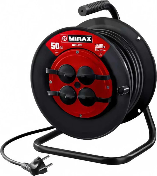 Изображение товара Удлинитель на катушке Mirax 55051-50