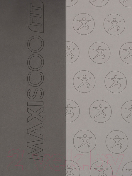 Изображение товара Коврик для йоги и фитнеса Maxiscoo Fit С ремешком / MSF-XN-150723-8-GR (серый)