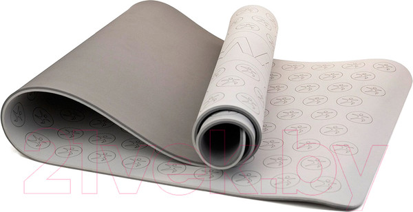 Изображение товара Коврик для йоги и фитнеса Maxiscoo Fit С ремешком / MSF-XN-150723-8-GR (серый)