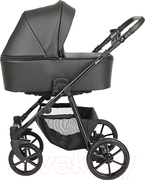 Изображение товара Детская универсальная коляска Pituso Tossa 2 в 1 / TS/25/1 (кожа/черный)