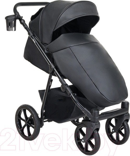 Изображение товара Детская универсальная коляска Pituso Tossa 2 в 1 / TS/25/1 (кожа/черный)