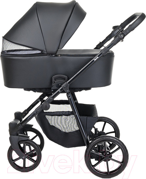 Изображение товара Детская универсальная коляска Pituso Tossa 2 в 1 / TS/25/1 (кожа/черный)