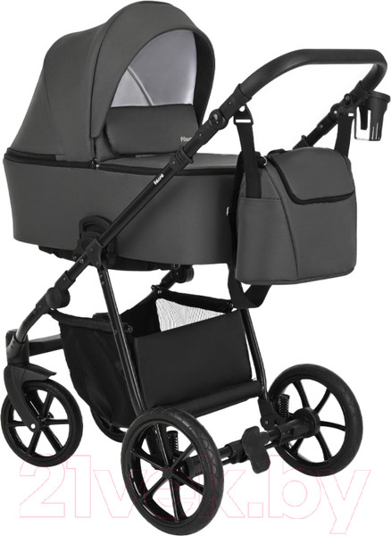 Изображение товара Детская универсальная коляска Pituso Tossa 2 в 1 / TS/25/4 (кожа/темно-серый)