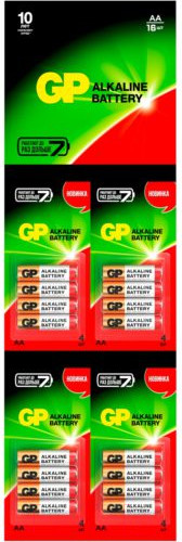 Изображение товара Комплект батареек GP Batteries Alkaline AA / 15ARHCP4m4-2CR4 (16шт)