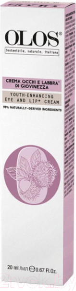 Изображение товара Крем для век Olos Hydrating для молодости кожи вокруг глаз и губ (20мл)