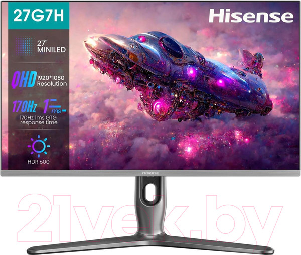 Изображение товара Монитор Hisense 27G7H (темно-серый)