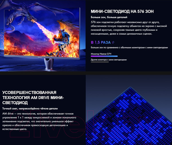 Изображение товара Монитор Hisense 27G7H (темно-серый)