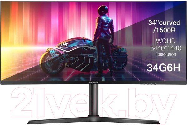 Изображение товара Монитор Hisense 34G6H (черный)