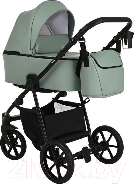 Изображение товара Детская универсальная коляска Pituso Tossa 2 в 1 / TS/25/2 (кожа/Sage)